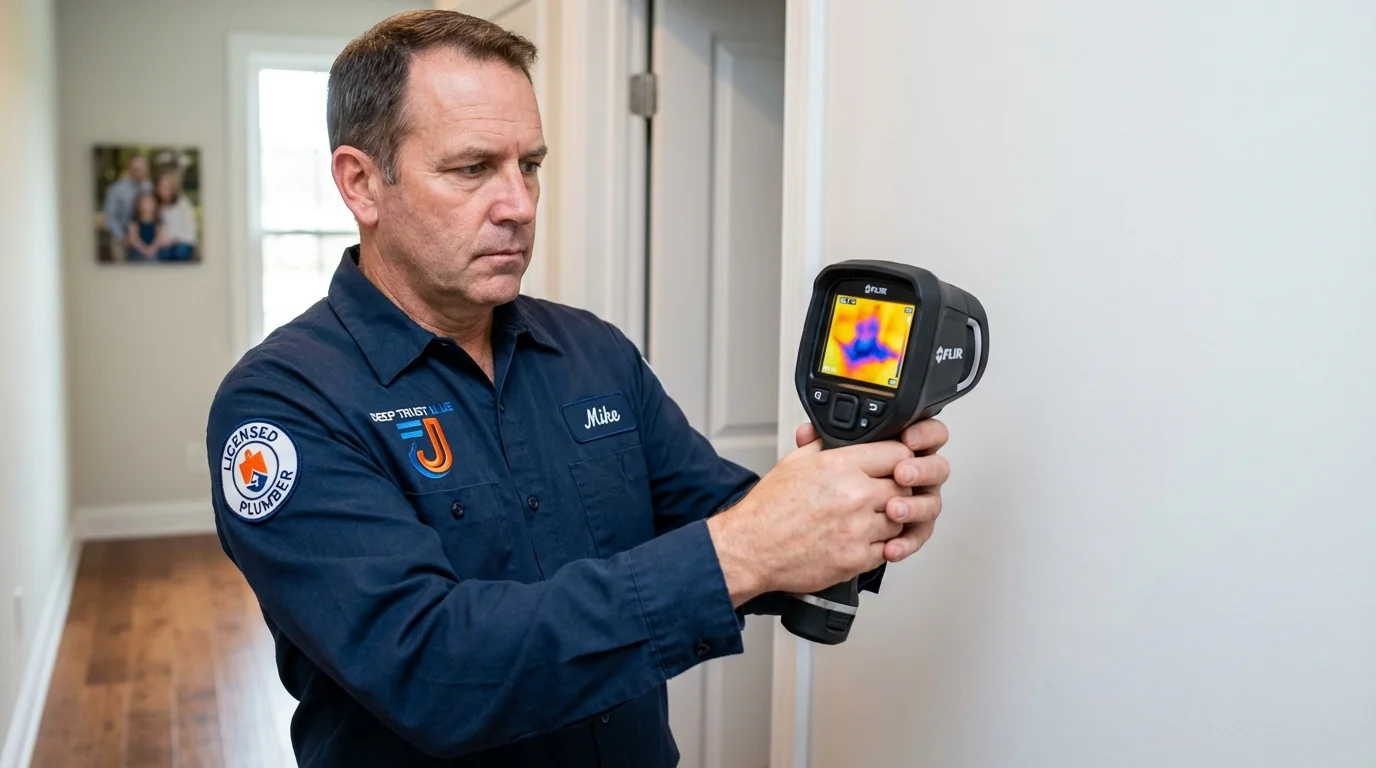 Thermal imaging leak detection by Johns Plumbing LLC in Lake Orion